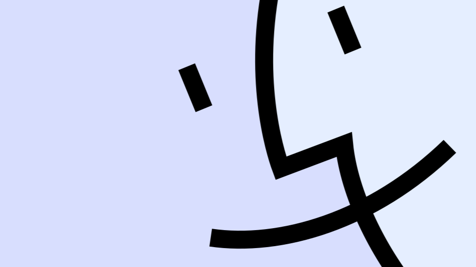 Old school Mac logo